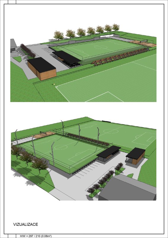3D model a kompletní projektová dokumentace byla vypracována v programu Allplan