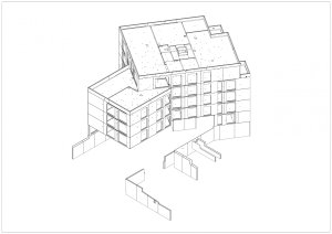 Projekt pro zhotovení stavby byl kompletně zpracovaný v BIM, což výrazně usnadnilo koordinaci projektu