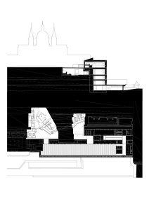 Emilio Tuñón Architects, Mansilla + Tuñón Arquitectos, Královské umělecké sbírky, průřez