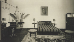 Jan Vaněk - Jaroslav Grunt, ložnice na mezinárodní výstavě dekorativního umění a moderního průmyslu, 1925, Paříž