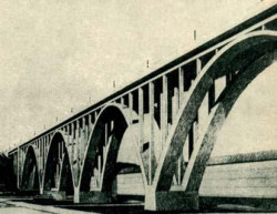 Kresba Nuselského mostu.