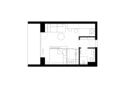 Půdorys (Apartmán v Jizerských horách, MAVA ARCHI)