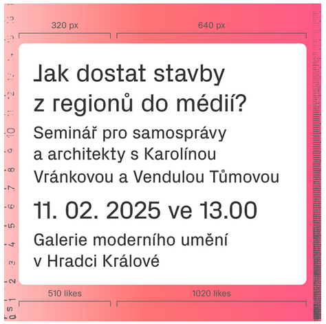Přijďte na seminář: pro architekty i členy samospráv