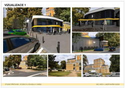 Vizualizace přístavby Západočeského divadla v Chebu podle architekta Luboše Maška