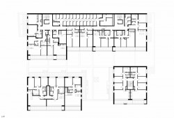 Čtyři domy v jednom, půdorys 2 PP, Kuba & Pilař architekti