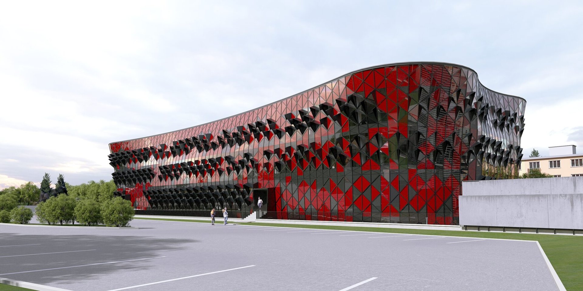 Nová budova lékařské fakulty Univerzity Palackého v Olomouci - vizualizace