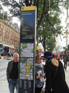 Informačně-orientační panel ve veřejném prostranství, Legible London.