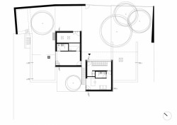 Rodinný dům Přílepy, půdorys 2. NP, Chládek architekti