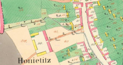 PROKŠ PŘIKRYL ARCHITEKTI, Zázemí biotopu v Honěticích u Kroměříže, situace (1842) – foto