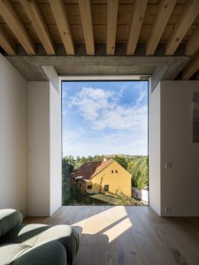 Výhled z pracovny (AOC architekti, rezidence Zelený dům)