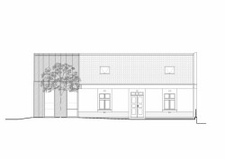 Obecní knihovna ve Statenicích, majo architekti / Jan Jaroš, Martin Poláček, pohled