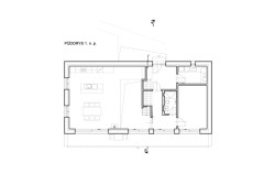 Půdorys 1NP (Novostavba rodinného domu, Tisá; 2xpa)