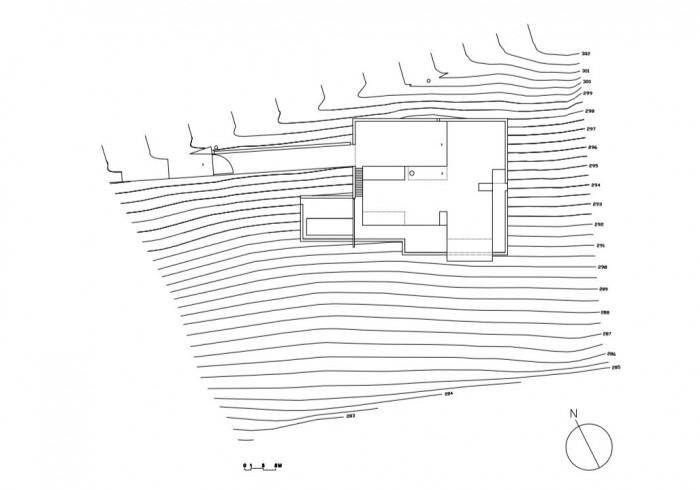 Vila v Beskydech, situace, TREF-Architekti