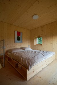 Spací část v podkroví (Chata Bebech, JANSELF STUDIO)