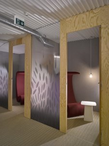 Kancelářské prostory a showroom developerské společnosti Satpo, Daniela Polubědovová