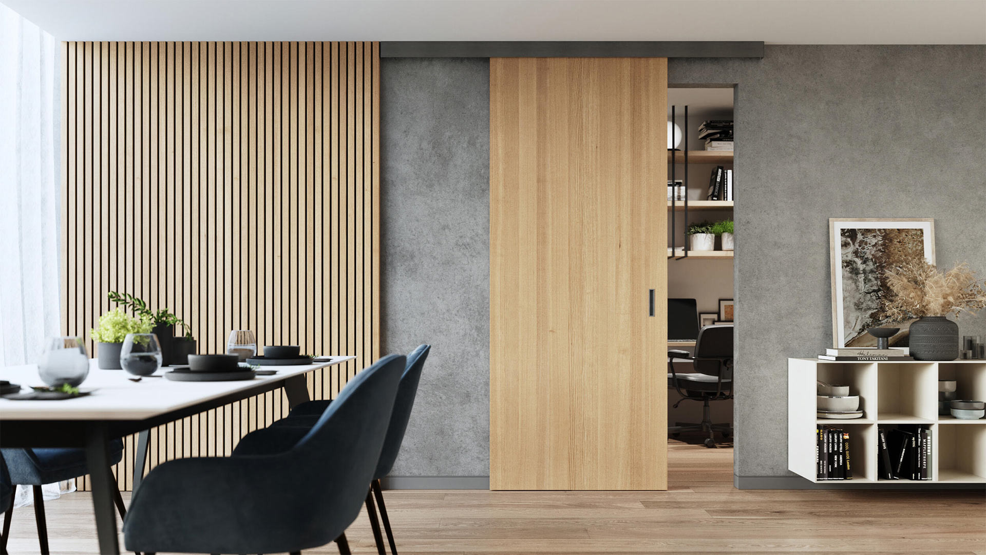 Posuvný systém TRIX BASIC do stropu, dveře MASTER