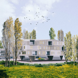 Studie bytových domů Sokolov, vizualizace, Petr Tuček, object-e