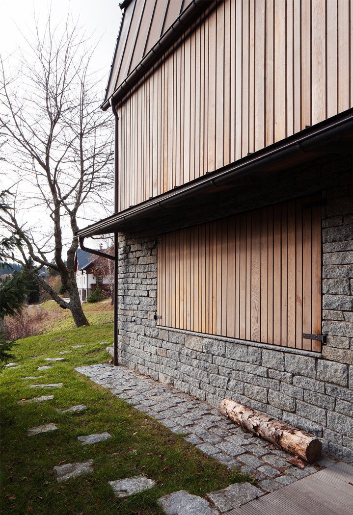 Přestavba chaty ve Svatém Petru, Znamení čtyř - architekti