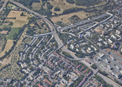 Sídliště Römerstadt z nadhledu