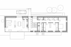 Rodinný dům Mníšek pod Brdy, půdorys 1NP, SCHAUFLER-ROSKOVEC