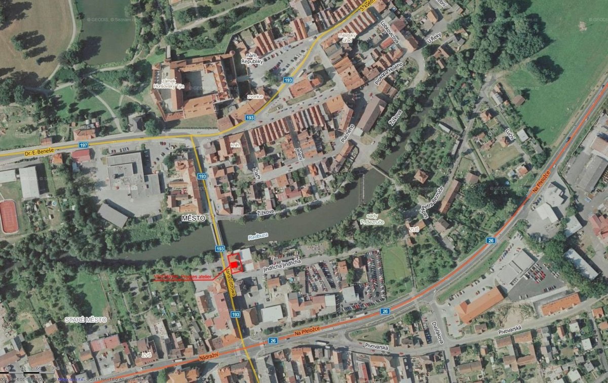 Progres Atelier, Vestavba Horšovský Týn, ortofotomapa