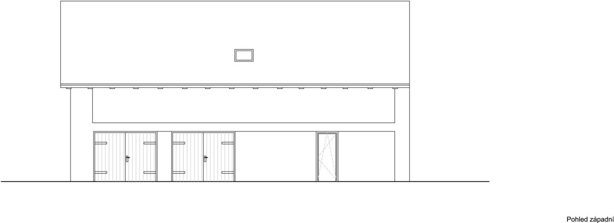 Rodinný dům v Písnici, daviddavidová architekti: Pohled západní