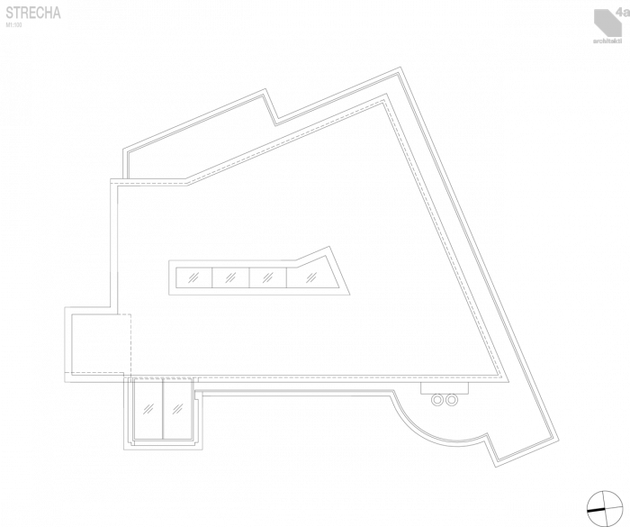 4a architekti, Vila Engel, střecha – foto