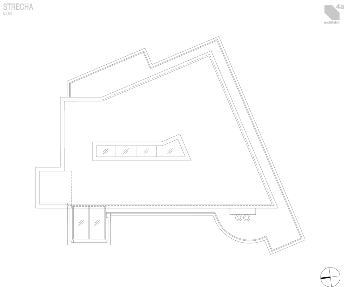 4a architekti, Vila Engel, střecha – foto
