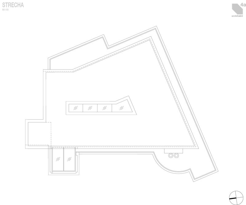 4a architekti, Vila Engel, střecha – foto