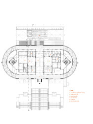 City Campus Ostrava, Zázemí sportu a behaviorálního zdraví, ATELIER SIMONA GROUP: Půdorys 4NP