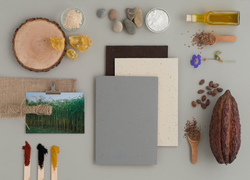 Suroviny pro výrobu přírodní podlahy Marmoleum Cocoa