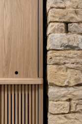 Interiér vinárny WineList od studia Collarch