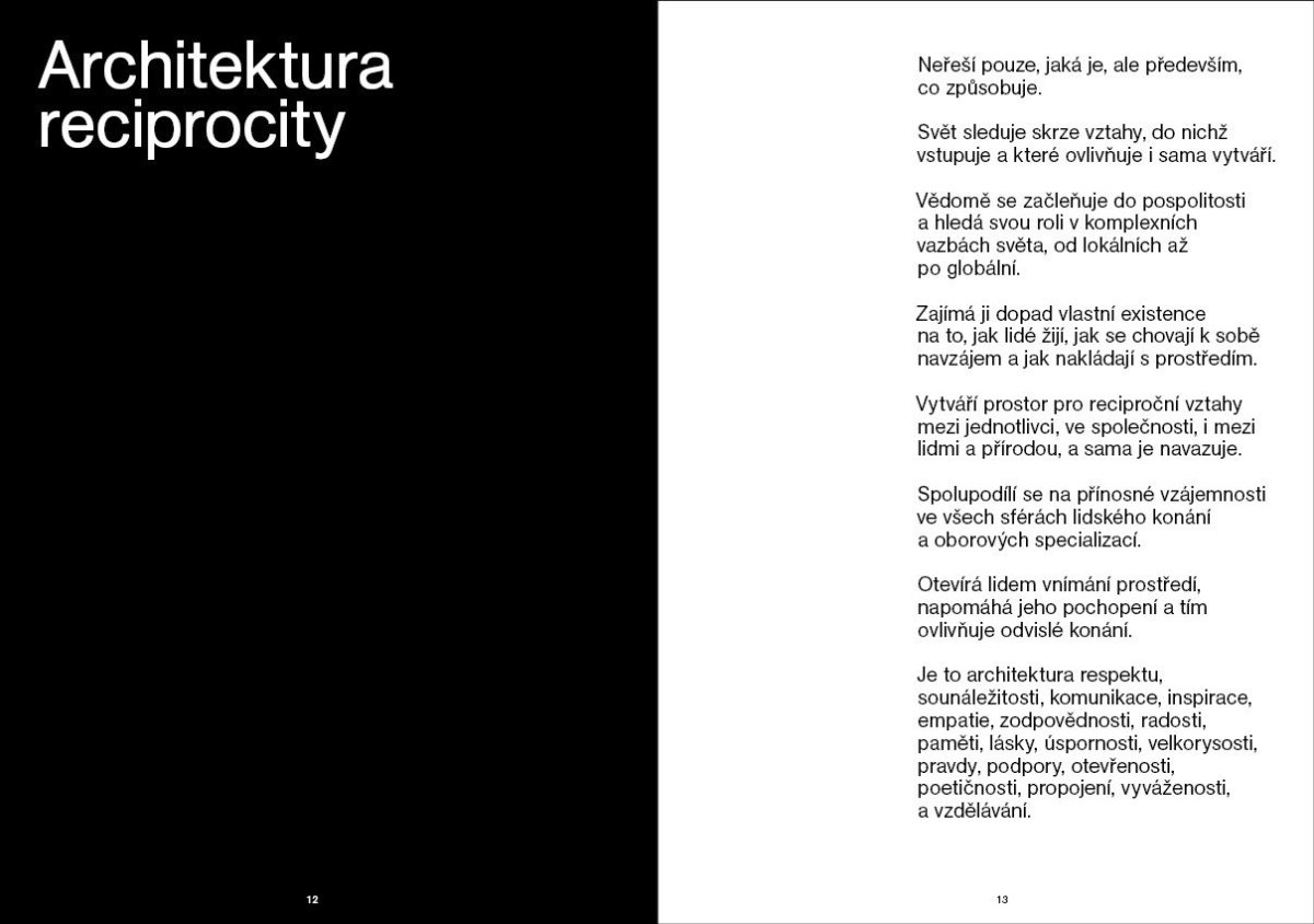 Publikace Architektura reciprocity, Pavla Melková, Miroslav Cikán.