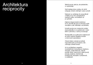 Publikace Architektura reciprocity, Pavla Melková, Miroslav Cikán.