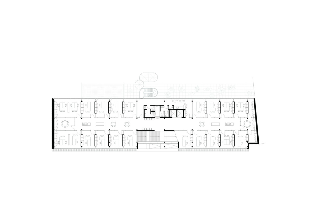 Půdorys (Rekonstrukce přerovského magistrátu; atelier gram)