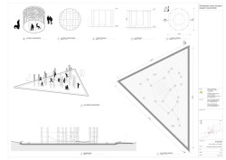 Revitalizace areálu kasáren ve Vysokém Mýtě, Barbora Srpková, Martin Lukáč: Výkresová dokumentace - kůl hřiště a altánek