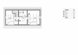 Rekonstrukce rodinného domu v Černošicích, půdorys 2 NP, 3+1 architekti