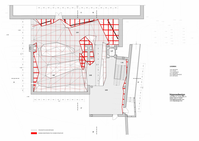 Muzeum horolezectví v Turnově, hipposdesign, výkresy
