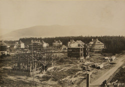 Stavba sídliště „Kanada“ ve Třinci. 