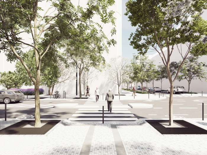 křižovatka s ulicí Jana Zajíce