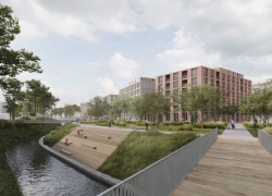 Vizualizace bytového domu Vršovická od vítězného studia Kuba & Pilař architekti