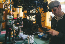 Fotografie z tvorby dokumentárního filmu Pohodlné století.