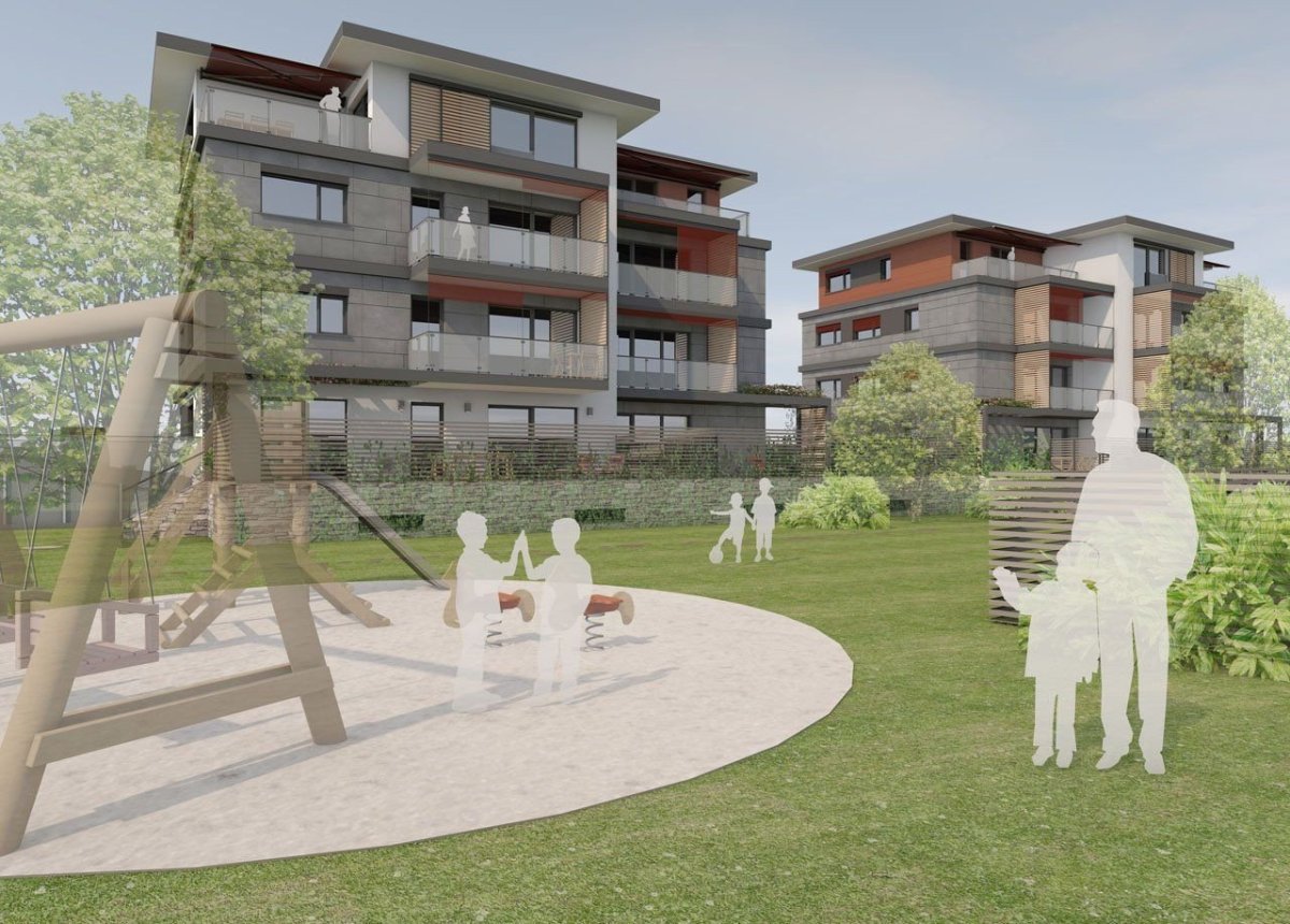 ARCHCON atelier, Pasivní bytové domy na Bílé Hoře - vizualizace