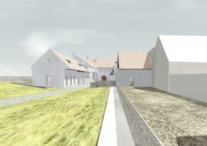 Úprava bývalé fary ve Chvalšinách na zařízení pro  pobyty osob s poruchami autistického spektra, 4DS - vizualizace
