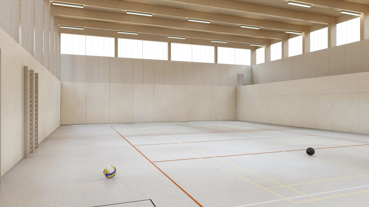 Sokolovna v Řeporyjích, archicraft, vizualizace.