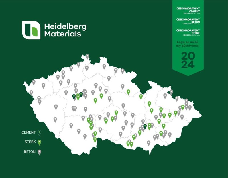 HeidelbergCement prochází změnou značky na Heidelberg Materials.