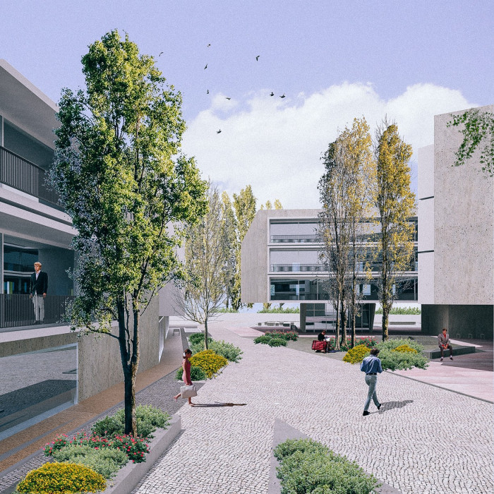 Studie bytových domů Sokolov, vizualizace, Petr Tuček, object-e