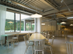 Dnes se tu dá "raňajkovať, kávičkovať, obedovať, drinkovať aj žúrovať s hlavami v korunách stromov," jak se píše na stránkách nového podniku. Interiér navrhli architekti ze studia GRAU, kteří mají na kontě už několik stylových gastronomických míst.