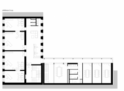 atakarchitekti, Rekonstrukce domu na ulici 8. března v Liberci, půdorys 2. NP – foto
