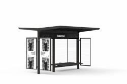 Vizualizace dalších typů zastávek - oboustranný příštřešek.